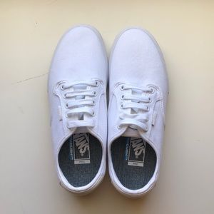 All white Vans